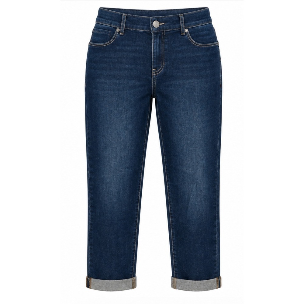 Juicy Couture Skinny Jeans Women 10 Dark Wash Cuffed Cropped Denim